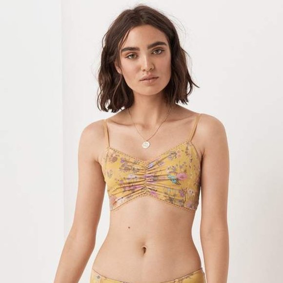 Spell Floral Yellow Bralette - Picture 2 of 7